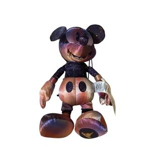 Disney Purple and Black Mickey Mouse Plush Toy 50th Anniversary Plush